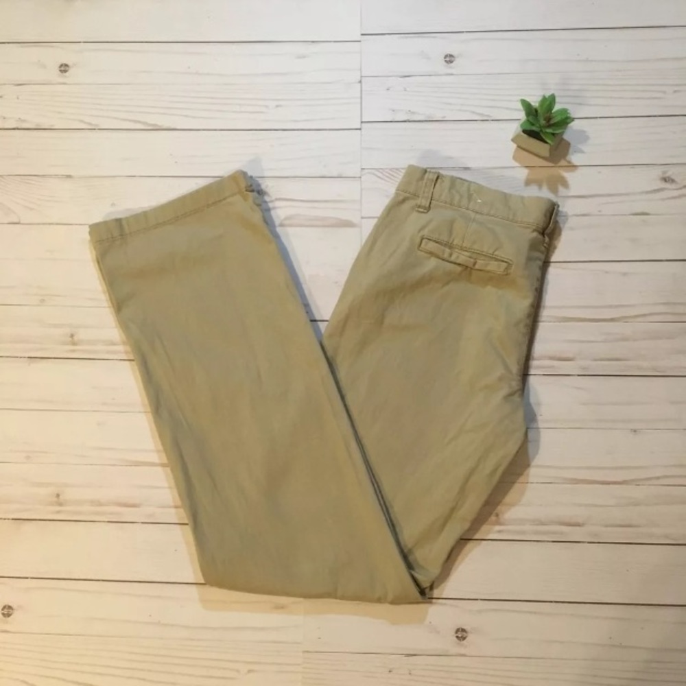 Aeropostale 7/8 Long Khaki Straight-legged Pants
